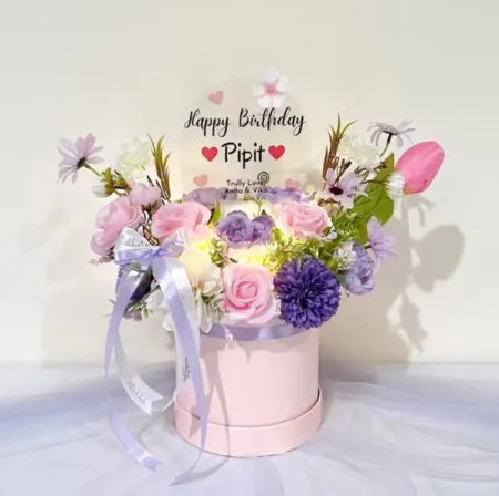 Bloom Box Akrilik Ucapan Ulang Tahun Bengkulu Utara